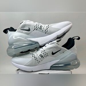 Nike Air Max 270 White and Gray Sneakers